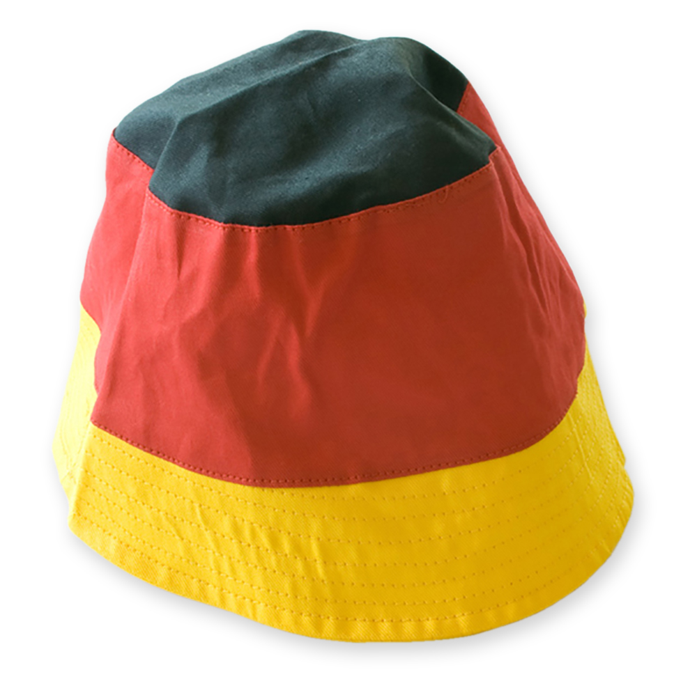 Fan-Hut Kopfschirm Deutschland Regenschirmhut Sonnenschutz Fußball EM WM 