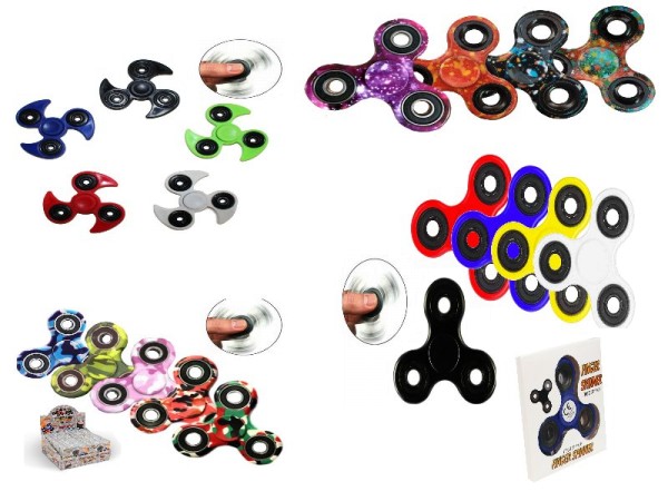Fingerspinner in verschiedenen Farben und Designs Fidget Spinner Tricks (100 Stück)