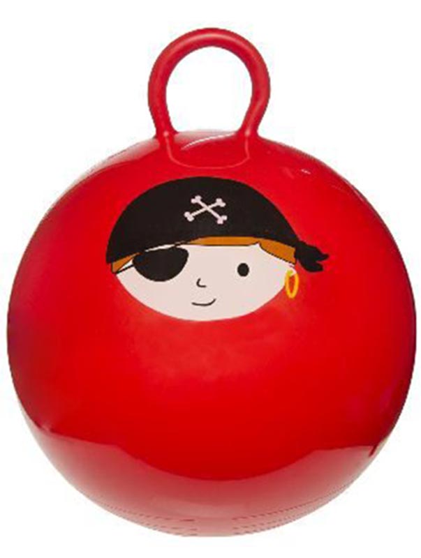 Hüpfball Hüpfbälle Skippy-Ball Hopser Springball Pirat 46 cm Piratenkopf Piraten 