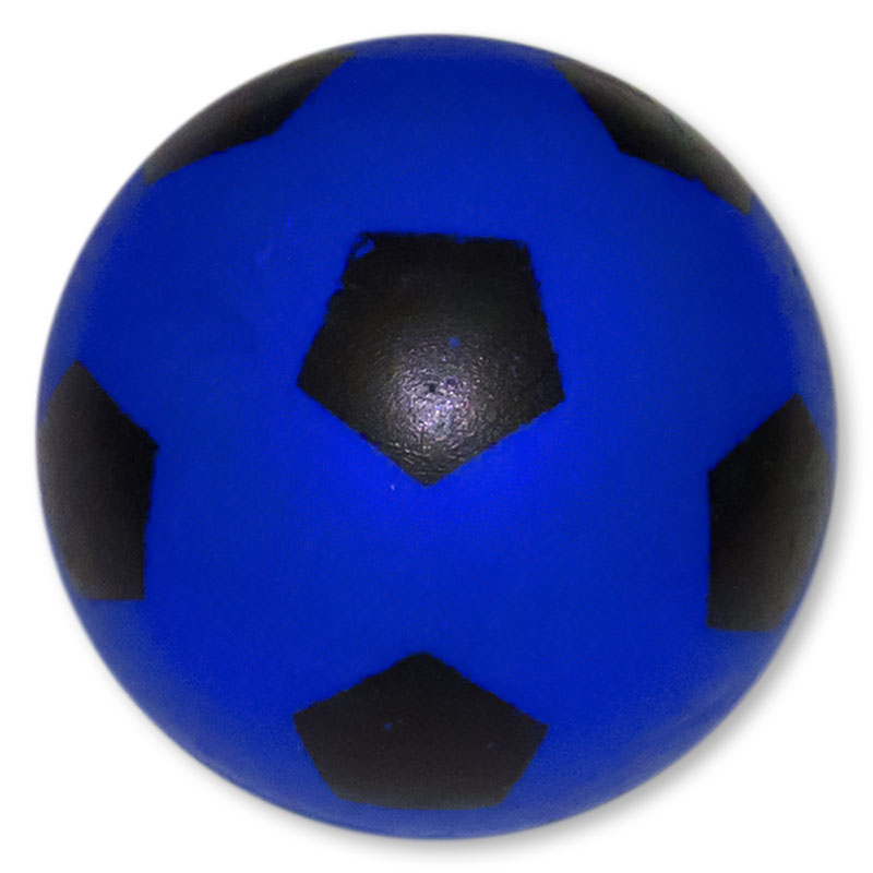 6 Stück Flummi Fußball 43 mm Springball Hüpfball Dopsball 